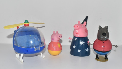 Peppa pig figures helicopter - pig,
