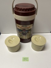 Vintage Aladdin Food Carrier Foam Insulated With 2 Bento Food Containers