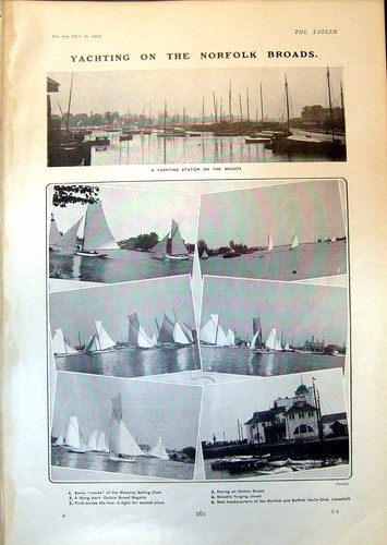 Old yachting norfolk broads - old,