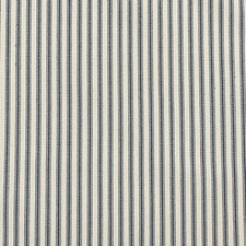 Luxury French Ticking Stripe Fabric Navy 100% Cotton Curtains Upholstery Crafts