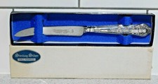HARRISON BROTHERS SILVER HANDLED WEBBER & HILL SHEFFIELD STEEL FRUIT TOOL BOXED 