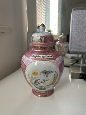 The Leonardo Collection Vase Jar Pink Kingfishers 