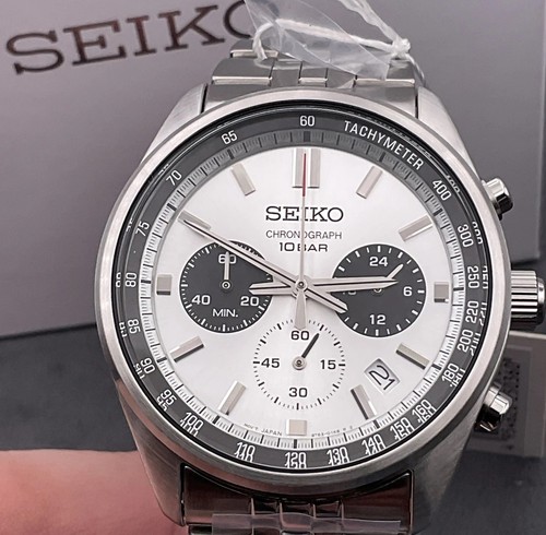 Seiko chronograph quartz white - quartz,