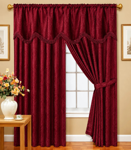 Luxury jacquard curtains fully - luxury,
