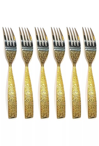 Gold chrome table - table, set