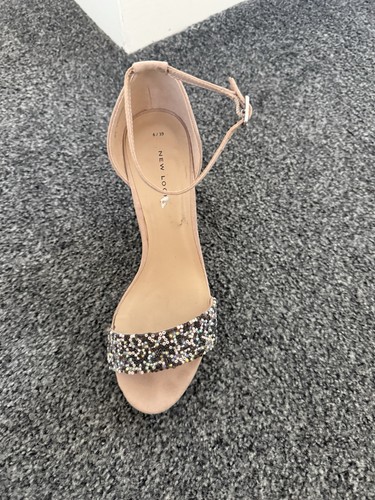 High wedge open toe sparkly - high,