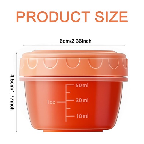 Small plastic containers with - small,