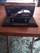 Atlas Editions Morris Minor 1000 Van - British Police dog patrol. 1:43 Scale