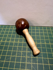 Hand Turned Small Lignum Vitae Saddle Makers/Leather Workers/Wood Carving Mallet