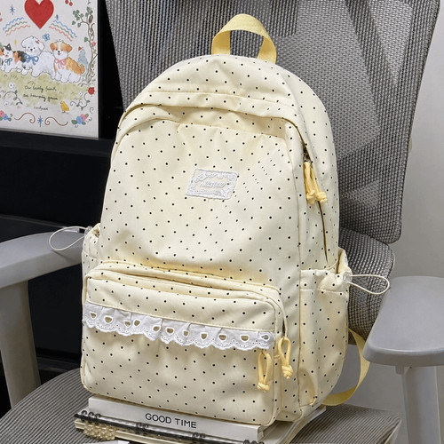 Polka dot travel backpack - polka,