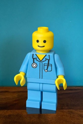 Male nurse brick man figure - brick,