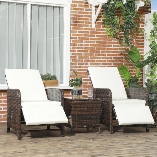 3pieces rattan bistro - rattan, set
