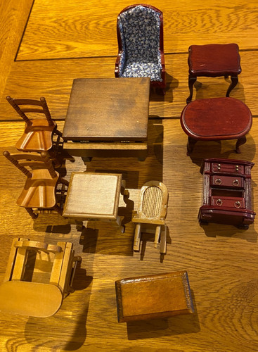 Group wooden toy dolls - toy,