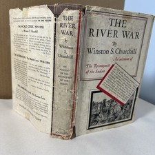 The River War by Winston S. Churchill 1933 First American Edition with DJ Book