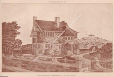 LARGE PRINT - 1904 : VILLA, SANDIACRE, DERBYSHIRE. J.R. POYSER, ARCHITECT. A MOD