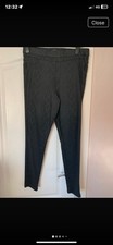 Snakeskin Effect Pleather/Rubber Type Leggings. F & F Size 16 Worn Once