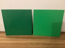 Lego Base Board Base Plates x 2 two different shades of Green as shown in VGC