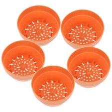 6 Pcs Shallow Plant Pots Indoor Square Cotta Flower Round