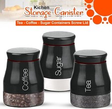 SET OF 3 TEA COFFEE SUGAR