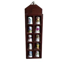 Vintage Wooden Thimble Display