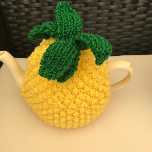Hand knitted pineapple tea - hand,
