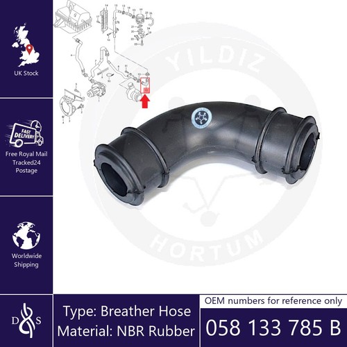 Breather hose fits audi - hose, a4