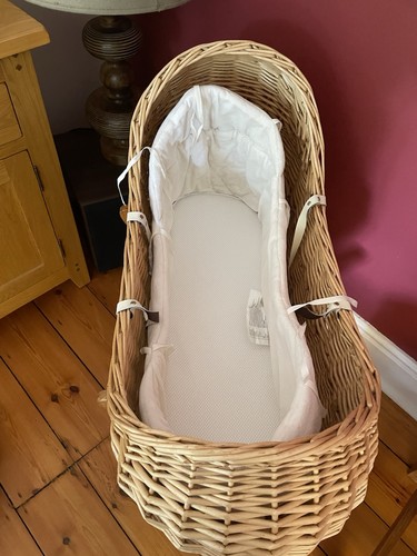 Mothercare wicker moses basket - wicker,