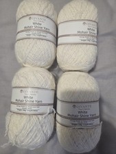 White Mohair Shine Yarn 4x