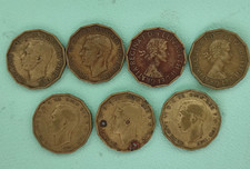 7 X Threepenny Bit Coins