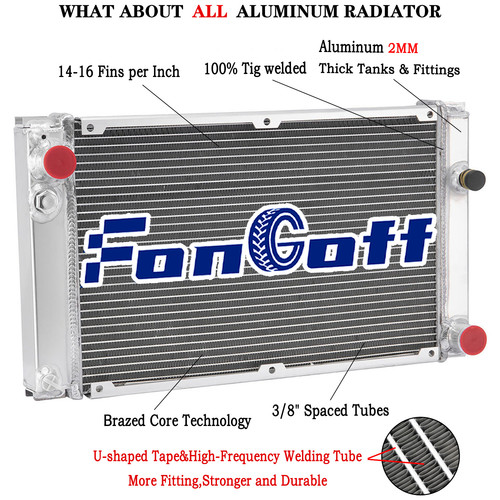 Row aluminum radiator for - aluminum,
