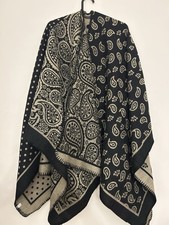 Shawl Wrap Poncho Ruana Capes Open Front Cardigan Blanket Wrap Paisley Pattern