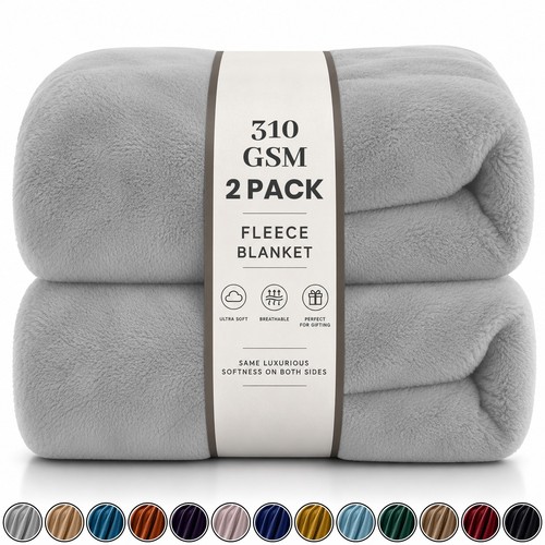 Fleece throw blanket - throw, pack