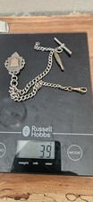 Silver Watch Chain And Fob