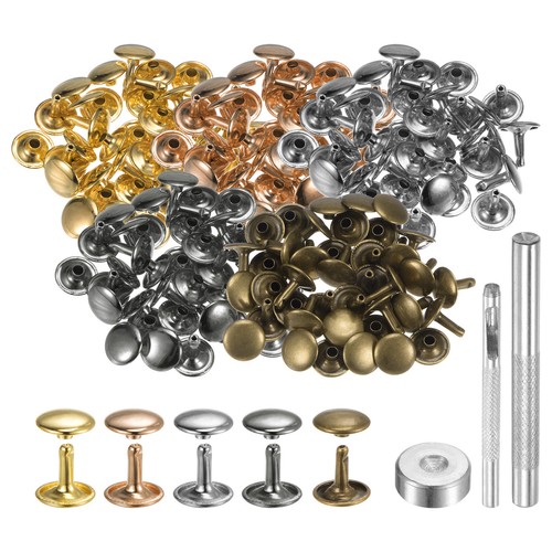 100 sets leather rivets 12mm - sets, x