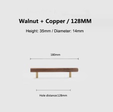 Walnut Wood Cabinet Handles