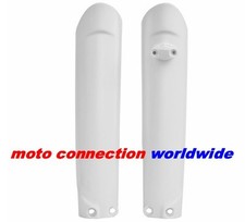 POLISPORT KTM LOWER FORK GUARDS WHITE KTM SX125 SX150 SX250 SXF250 SXF350  15-21