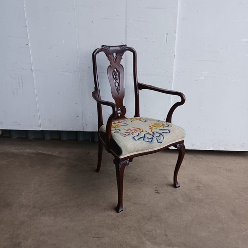 1920 mahogany carver chair - 1920's,