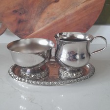 Silver plated sugar bowl and