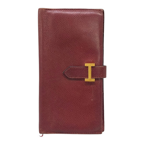 Hermes bearn bordeaux veau - hermes,