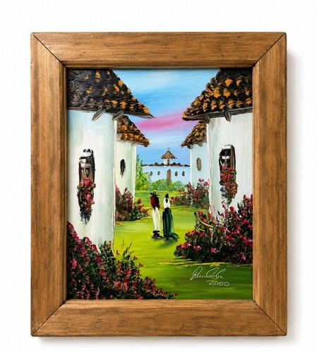 Original hand painted - painted, ceramic