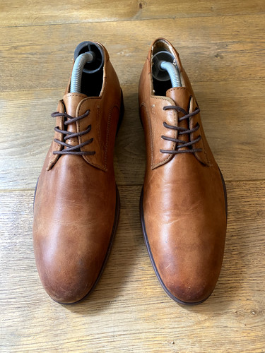 Aldo men tan leather derby - men’s,