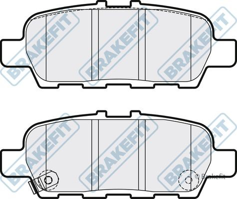 Apec rear brake pad set - apec,