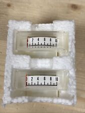 2x 0-100uA Analogue Panel Meter 1-10 Edge Display - PC66
