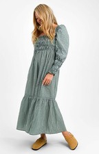 Topshop Womens Green Check