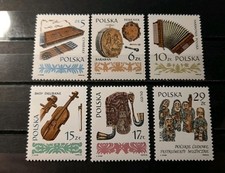 Poland 🇵🇱 Stamps 1984 Old Musical Instruments. Complete Set.MNH 