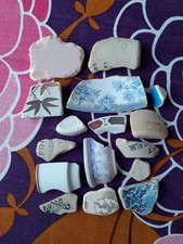 Sea Pottery Beach Finds Large Pieces Jam Pot Cider Coloured Pottery