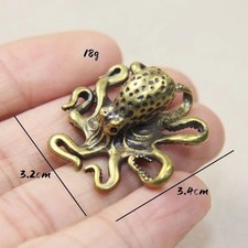 Mini Brass Octopus Sculpture