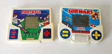 Vintage Tiger Grandstand LCD Football & Subwars Handheld Game - 1987