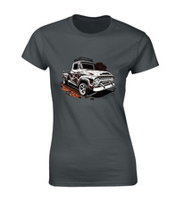 CLASSIC 4X4 TRUCK LADIES T SHIRT COOL USA CAR PICK UP TRUCK AMERICAN CLASSIC TOP