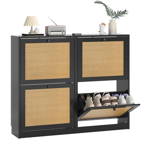 Rattan shoe cabinet - shoe,